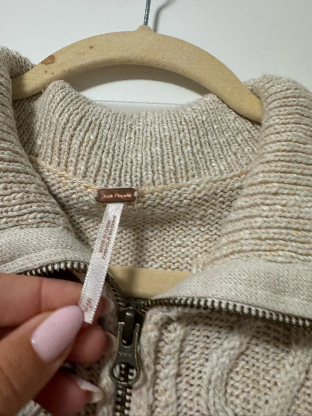 Free People Mont Blanc Mini Dress size small tan beige